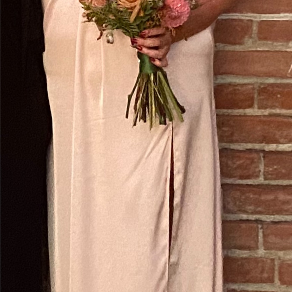 Azazie bridesmaid dress English Rose